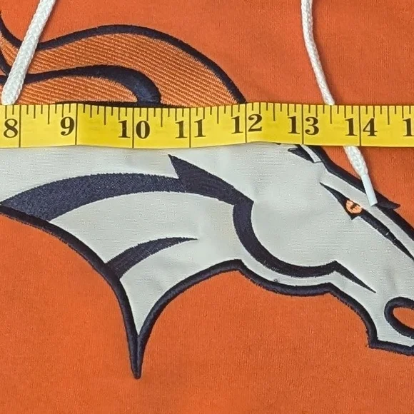 NFL Denver Broncos Orange Hoodie - Picture 3 of 9